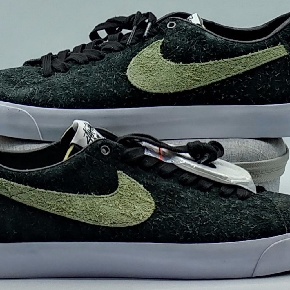 Nike SB Stussy Blazer Low QS Palm Green Size 14
